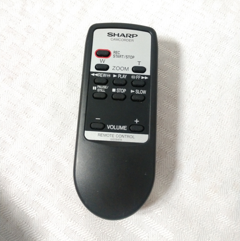 Sharp Camcorder Remote Control G0084TA Black